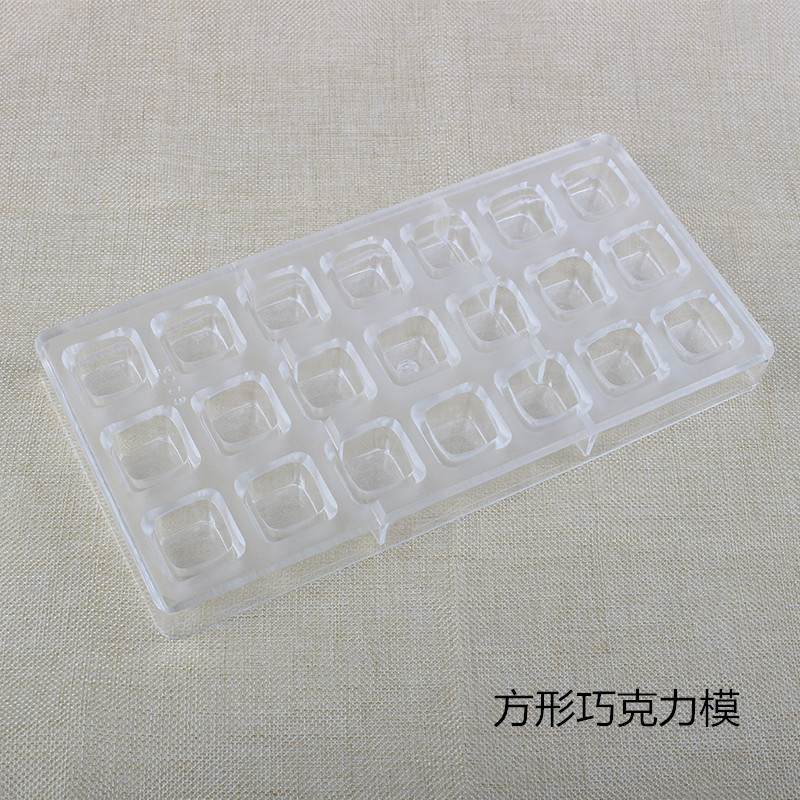 24-Piece round Chocolate Mold Creative Diy Ice Tray Cake Mold Acrylic Plastic Jelly Mold