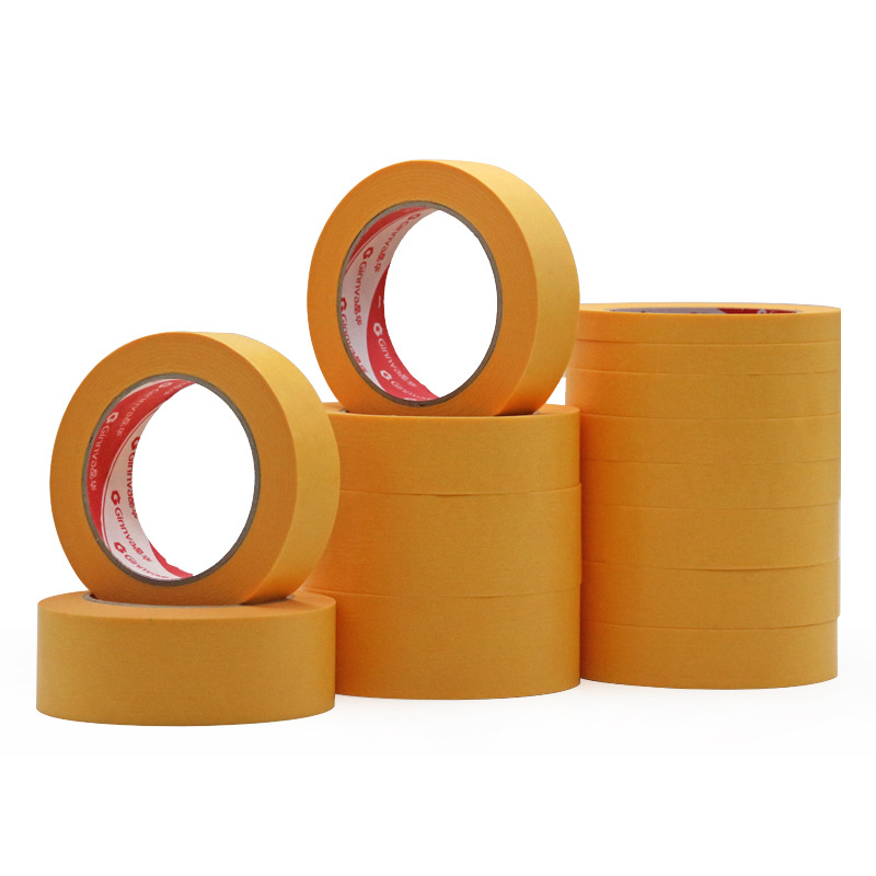 Wholesale Strong and High Viscosity Temperature and Oil Resistance and Paper Adhesive Tape Cut at Random Car Paint Cover Textured Paper Paper Adhesive Tape