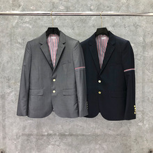 东莞品牌工厂直营 TB西装西服单袖织带西装男士女士同款经典外套