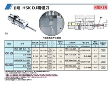 日本日研NIKKEN  HSK  DJ精镗刀HSK63A-DJ8-104N