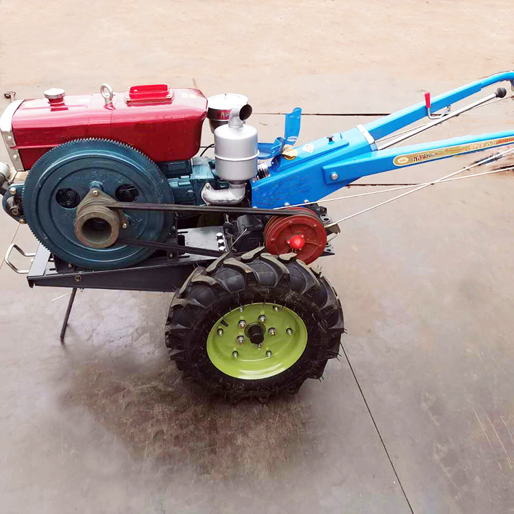 农用小型手扶拖拉机水冷式手摇柴油机12马力配套旋耕机玉米收获机