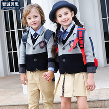 幼儿园园服秋季英伦风小学生班服套装学院风校服春秋款合唱表演服