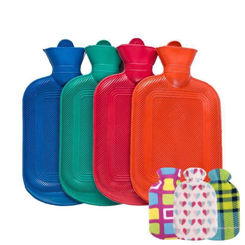 Winter Rubber Hot Water Bag Water Injection Irrigation Hand Warmer Safety Anti-Scald Nostalgic Hot-Water Bag Factory Direct Sales Generation Hair