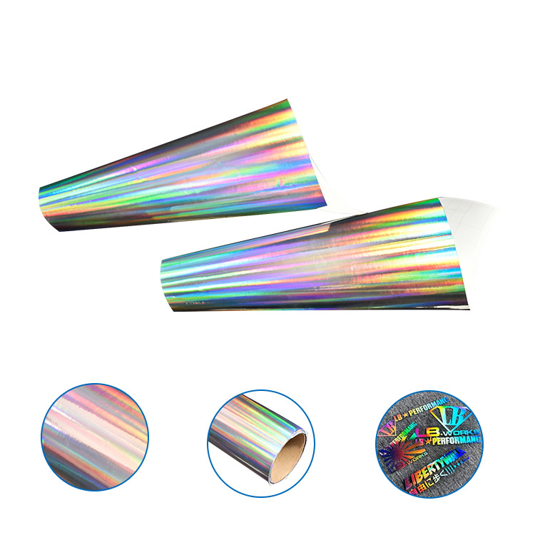 pvc炫彩变色车贴 可喷绘镭射车身贴 打印刻字膜镭射膜材料批发