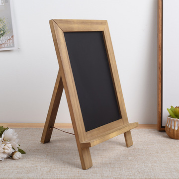 木质儿童小黑板 落地支架式黑板办公用品创意黑板留言板