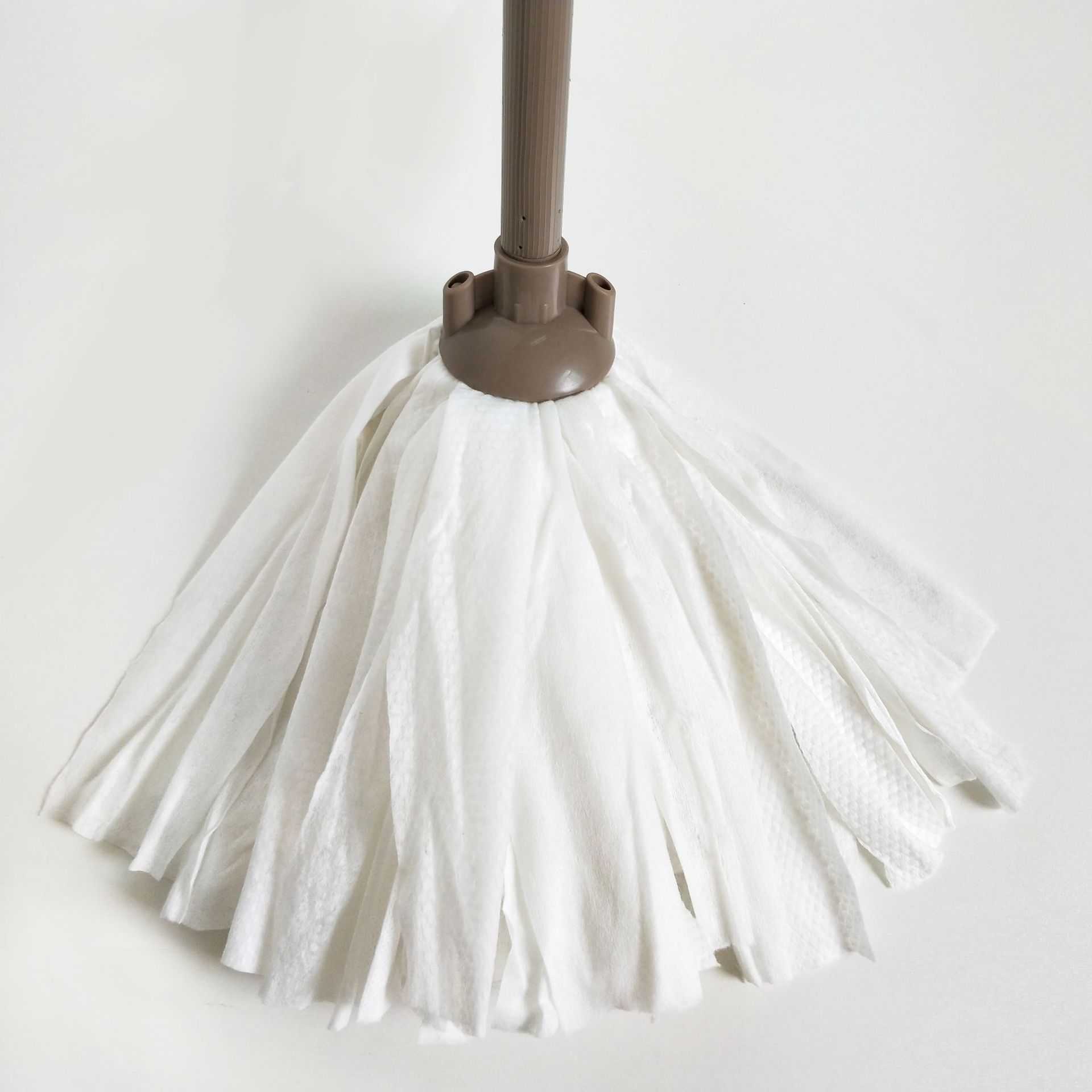 工厂直销 水刺布无纺布拖把头长条条纹布老式墩布拖把批发