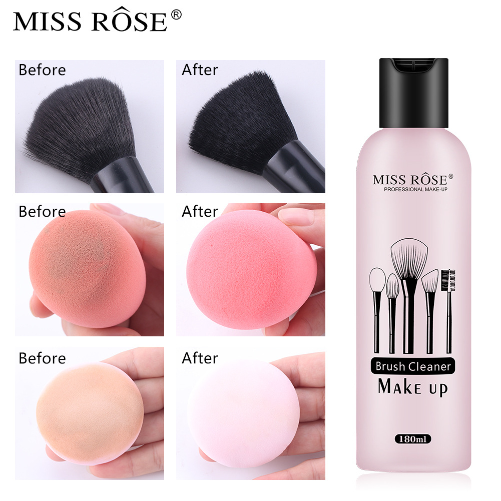 Miss Rose Powder Puff Cleaning Liquid Cleaning Makeup Brush Cleaner Makeup Brush Beauty Tools Powder Puff Cleaning Liquid