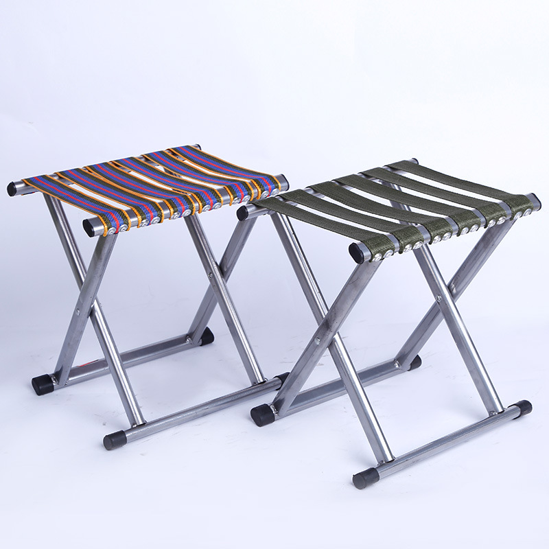 40扁管铆钉折叠马扎加厚马扎火车便捷小板凳折叠凳户外马扎渔具
