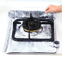 煤气灶铝箔防油垫 厨房耐高温可折叠普通款一擦即净清洁垫 2片装