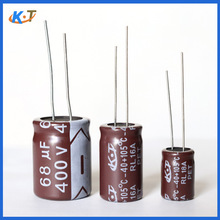 高频细长型电解电容68uf400v10X50mm 专业生产铝电解电容400V68uf