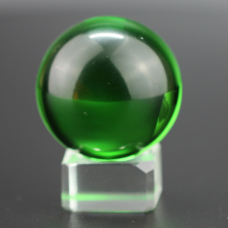 晶韵K9材料绿色40毫米水晶球生日送礼魔术摄影道具家居装饰摆件