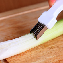 厨房小工具切葱丝刀 手柄型切葱器 切丝刀 葱丝器 多功能切菜器