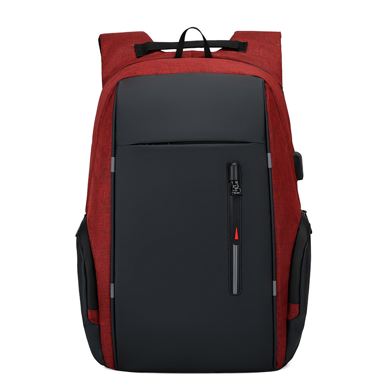 Cross-Border Men's Business Bag Laptop Bag Multifunctional USB Backpack Large Capacity Backpack Printable Logo