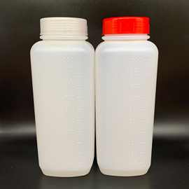 1000ml塑料瓶 环氧ab胶水瓶 美缝胶瓶 刻度四方瓶 广口瓶1l化工瓶