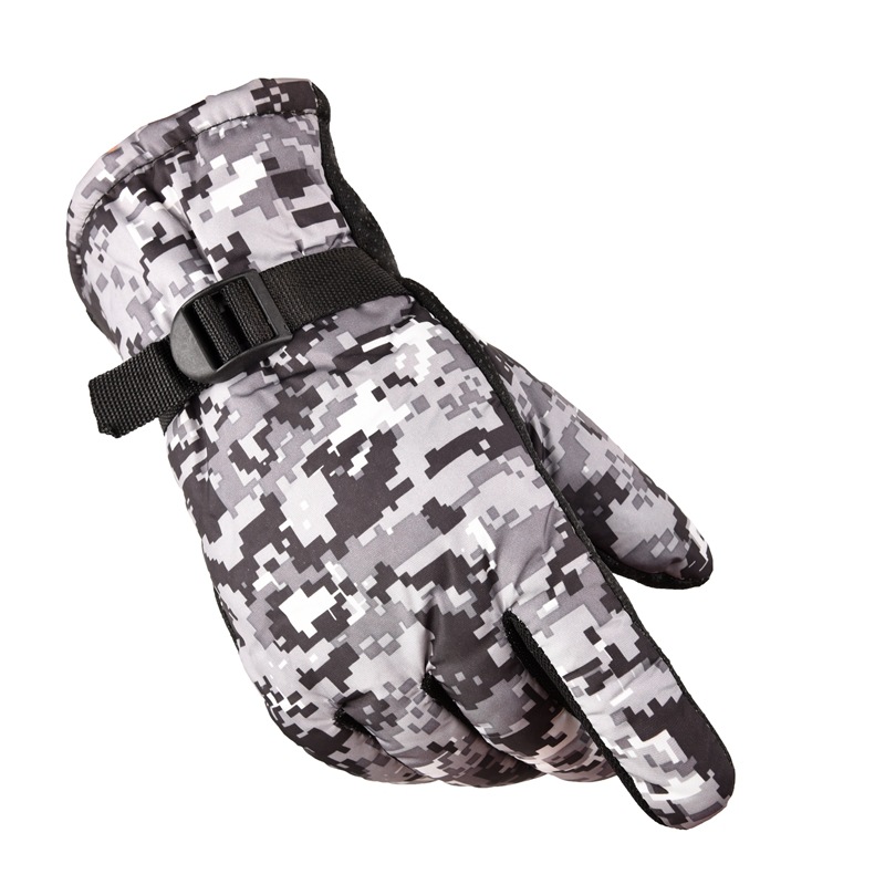 Winter Cycling Warm Camouflage Gloves Running Rivers and Lakes Stall Ten Yuan Store Factory in Stock Non-Slip plus Velvet Thick Gloves