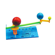 小学生科技小制作日地月三球仪拼装模型儿童益智发明科学实验教具