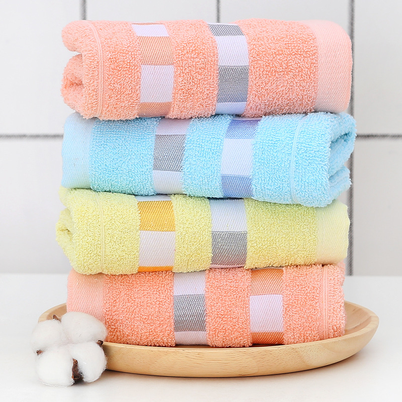 Towel Cotton Class a Present Towel Supermarket Daily Labor Protection Face Towel Cotton Wholesale Gift Welfare Polyester Cotton Logo