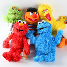 外贸原单Sesame Street 芝麻街  ELOM艾摩 毛绒公仔玩具红娃手偶