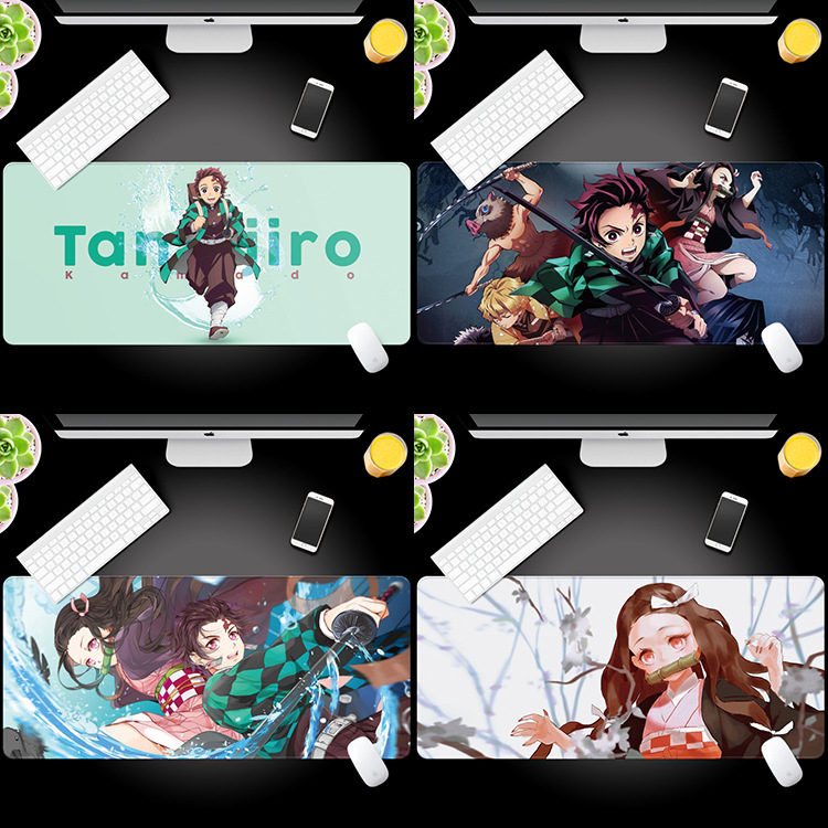 鬼灭之刃鼠标垫祢豆子桌垫学生环保写字超大桌面卡通动漫电脑垫