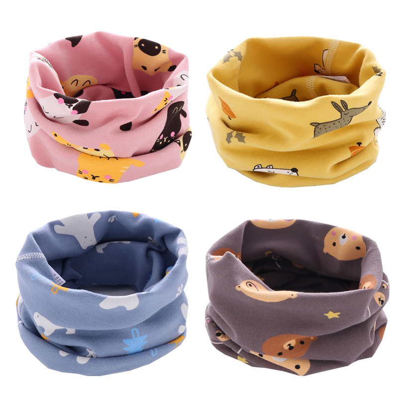 Children's Scarf Neckerchief Cover Neck Male and Female Baby Korean Autumn and Winter Infant Pullover Scarf Keep Baby Warm Scarf