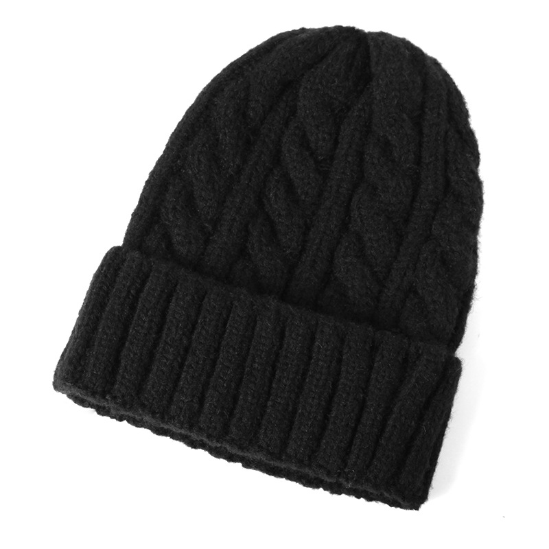 High-Profile Figure Twist Knitted Woolen Cap Women's Autumn and Winter Korean Fashion Ins Japanese Cute Beanie Hat Winter Hat