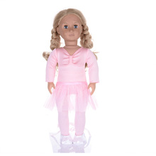 18寸美国女孩娃娃衣服 doll clothes 芭蕾舞裙鞋子套装一件代发