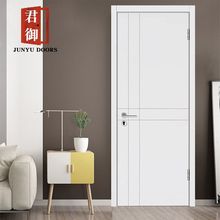 纯白套黑烤漆门木复合实烤漆门新中式木制室内门木门现代隔音门