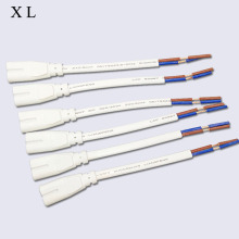 T4/T5/T8纯铜电源线 一体化单双头连接插头线 日光灯支架配件