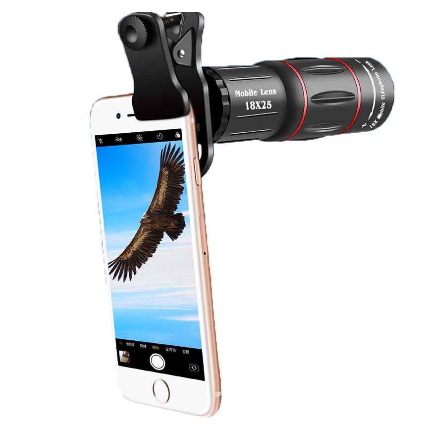 wholesale new 18 times mobile phone telescopic lens high magnification camera telescope mobile phone external telephoto lens