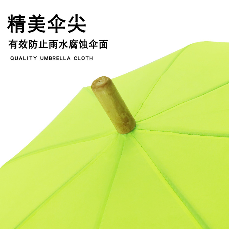 Bar Fluorescent Umbrella Business Curved Handle Straight Umbrella Long Handle Sunny Umbrella Printable Logo Advertising Gift Spot Manufacturer