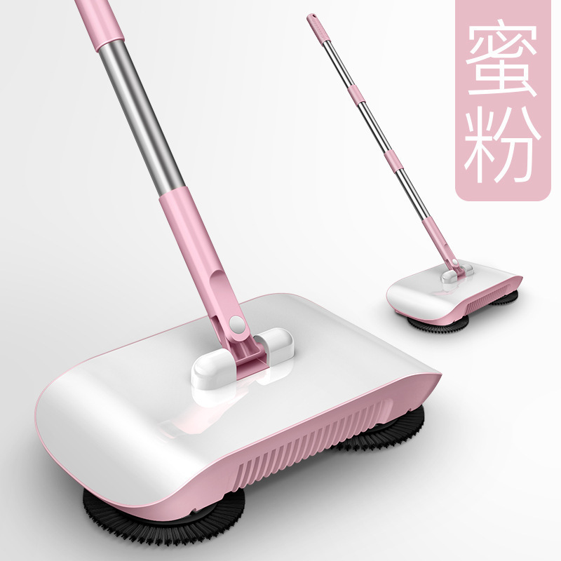 Sweeping Gadget Push-Type Sweeping Machine Household Broom Dustpan Set Scraping Mop Integrated Robot Broom Broom