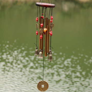 实木古铜挂饰风铃批发义乌百货家饰生日礼物礼品