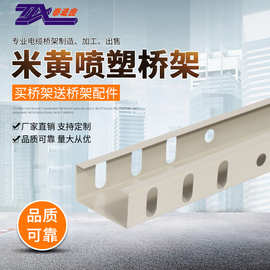 批发出售小规格多规格喷塑桥架电线电缆美观 50×25喷塑桥架