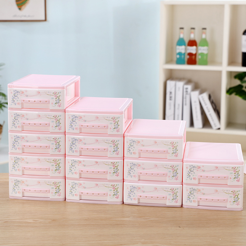 dust-proof multi-layer cosmetics finishing box children‘s hairpin women‘s beauty nail polish powder drawer storage cabinet