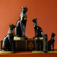 欧式埃及猫创意摆件家居装饰品客厅酒柜玄关卧室房间个性摆设