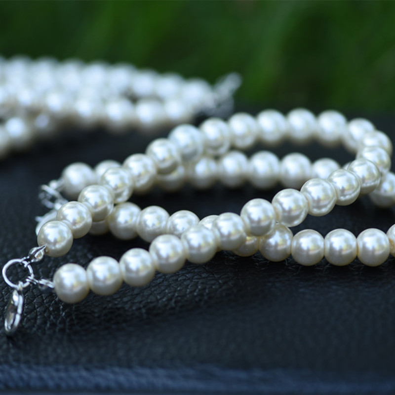 珍珠饰品配件玻璃仿珍珠DIY配件手珠链毛球钥匙扣挂件礼品小短链