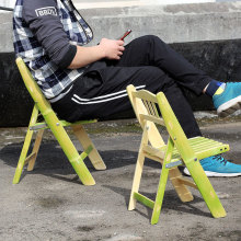 竹质折叠椅子靠背椅学生作业椅天然竹子儿童收折竹凳工艺礼品批发
