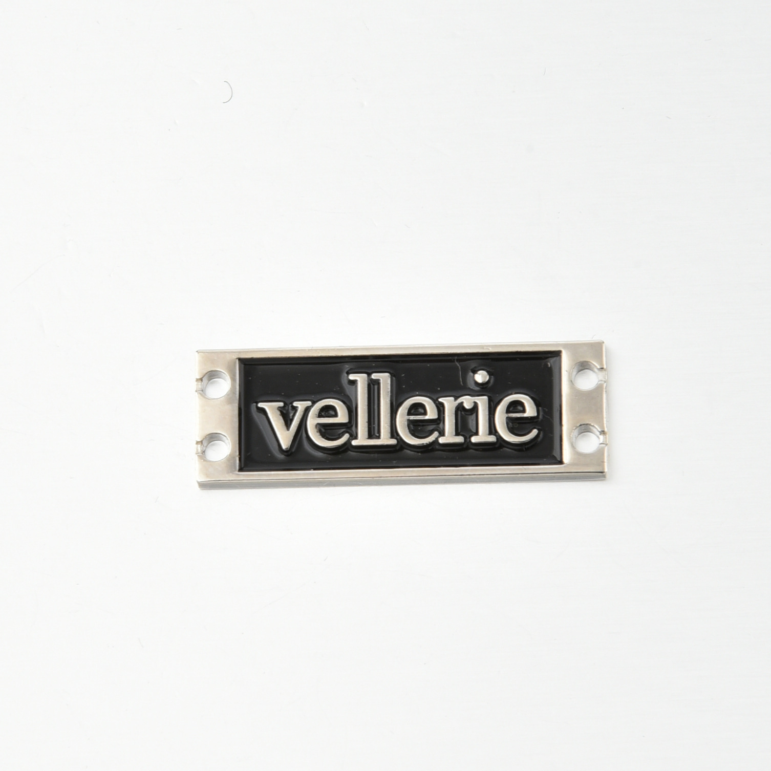 Special for Zinc Alloy Sweater Metal Stitching Sign Die-Casting Rectangular Logo Sewing Punching Craft Metal Tag