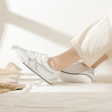 飞耀1288秋季新款韩版低帮透气小白鞋女学生平底单鞋系带舒适女鞋