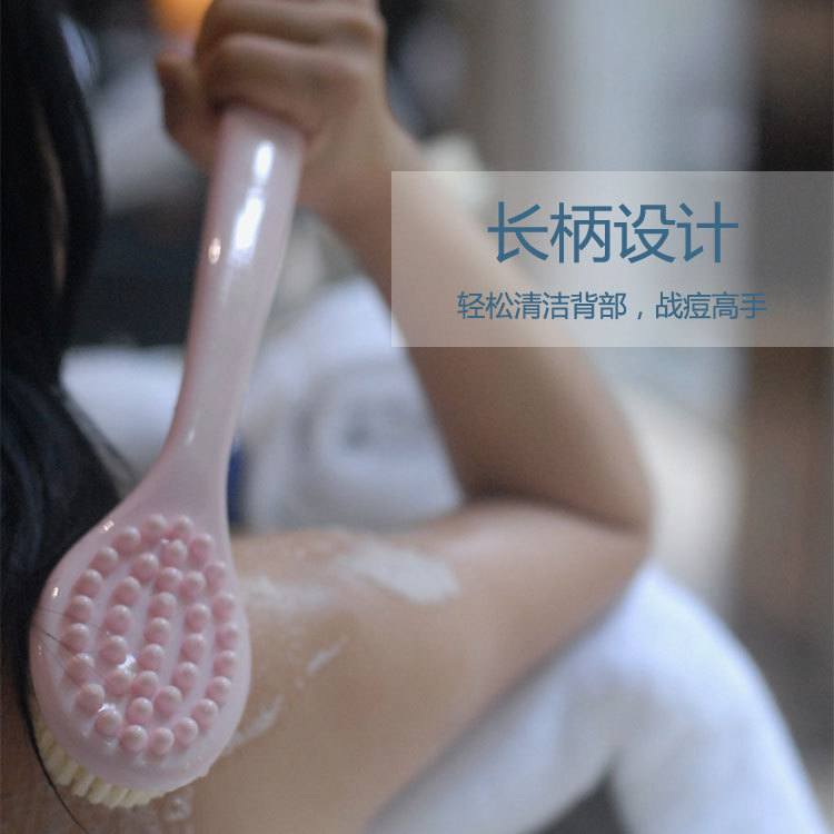 Miracle Baby Sponge Back Rubbing Don't Ask for People Strong Rubbing Wash Back Rub Back Long Handle Massage Bath Brush