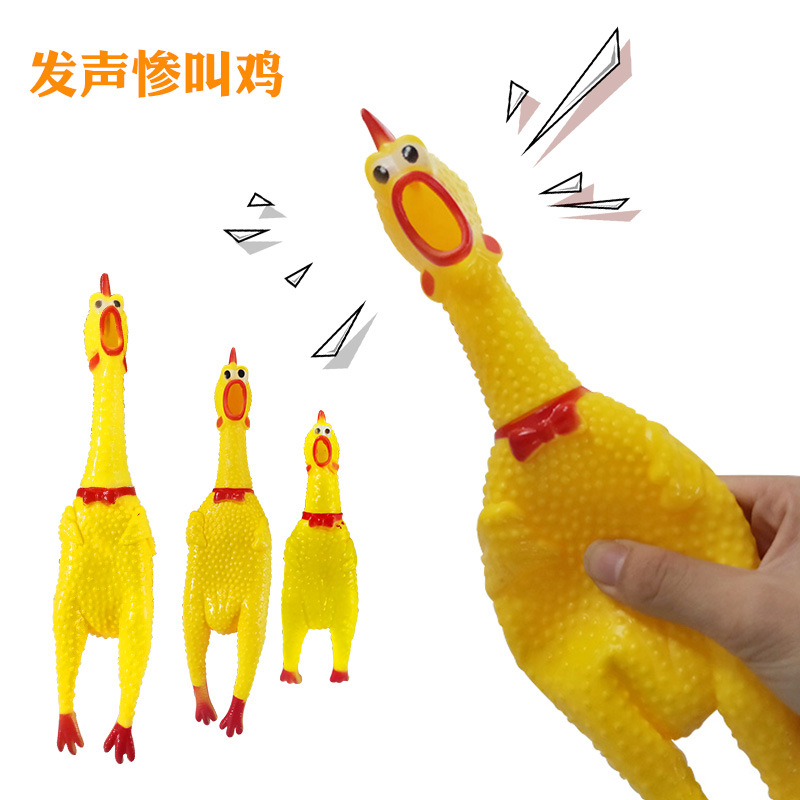 Large Miserable Chicken Vinyl Called Screaming Chicken/Releasing Chicken Whole Person Creative Sound Toy Factory Wholesale