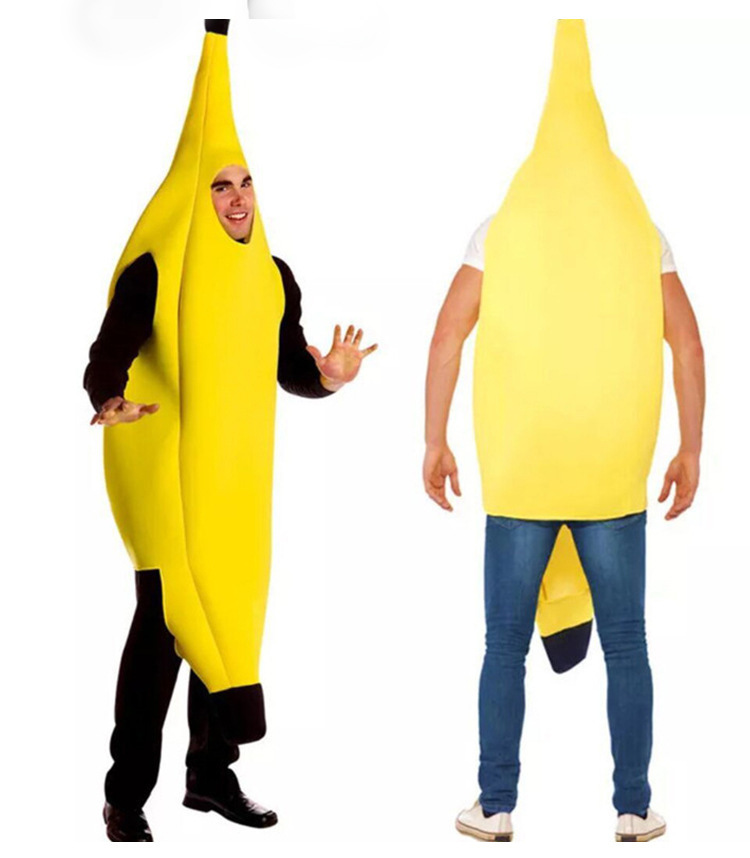 搞怪水果服装 水果香蕉超人成人衣服万圣节卡通表演出服装动漫服
