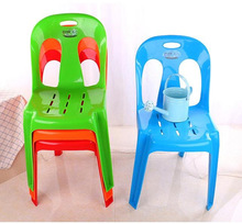 批发海南加厚塑料成人靠背椅 三亚多规格沙滩椅聚会凳夜宵椅