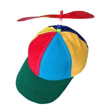 跨境电商速卖通亚马逊DIY男女小孩儿童竹蜻蜓螺旋桨遮阳帽子
