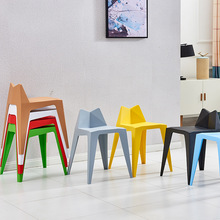厂家批发简约北欧靠背椅塑料家用现代椅时尚创意个性艺术椅子凳子