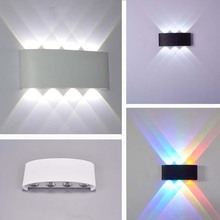 现代简约户外灯LED拱形壁灯薄款6W8W12W客厅卧室餐厅背景灯