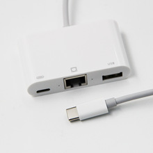 USB C to Ethernet & Camera Adapter 以太网口转接头相机转接器