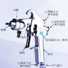岩田原装W-200重力式自动涂料空气喷枪