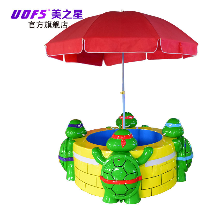 美之星新款游艺机娱乐园设备 乌龟钓鱼池儿童室内大型钓鱼游戏机