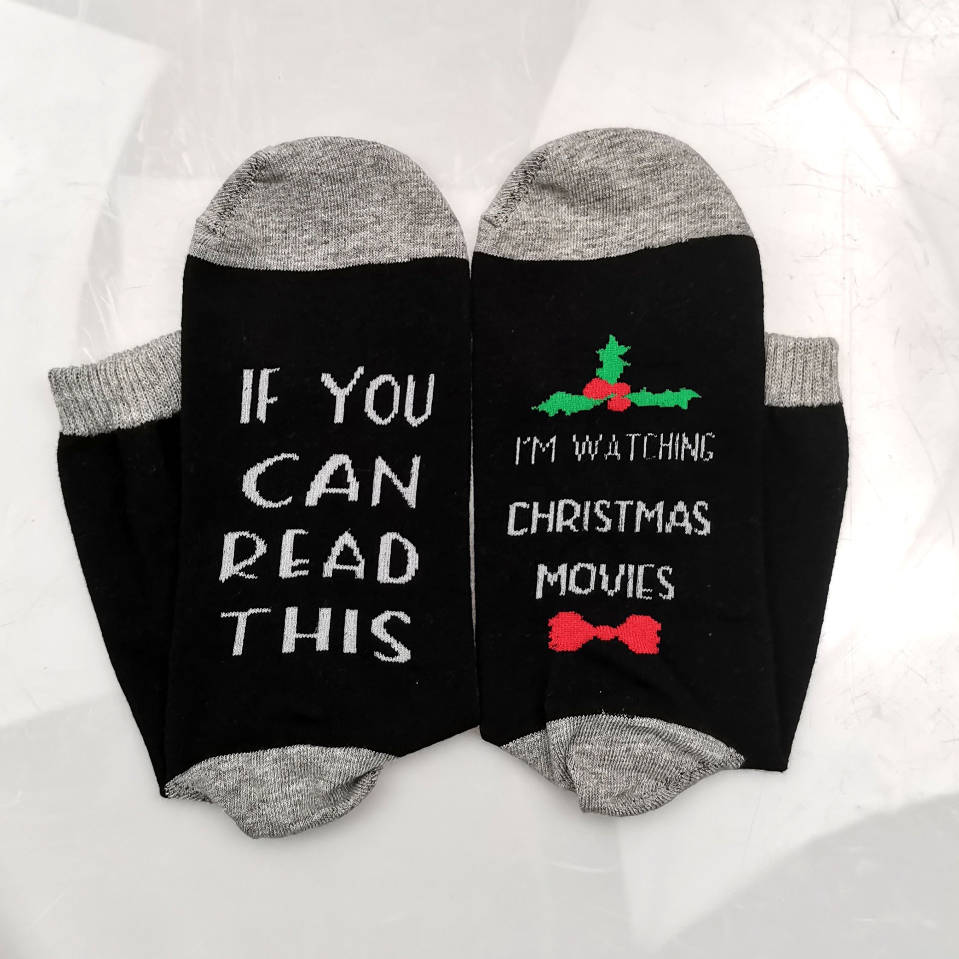 If You Can Read This I'm Watching Christmas Movies Christmas Cotton Socks